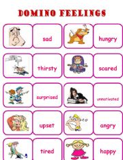 English Worksheet: Domino feelings (03.08.2011)