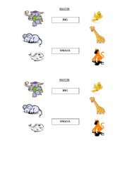 English worksheet: ADJECTIVES FOR BEGINNERS