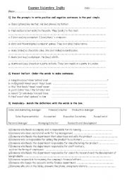 English Worksheet: Present perfect test