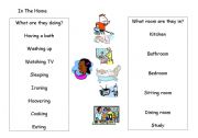 English worksheet: In the Home, matching worksheet