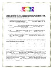 English Worksheet: PAST TENSE