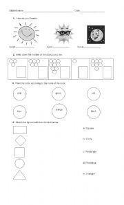 English worksheet: Worksheet