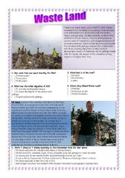 English Worksheet: WASTE LAND 