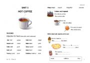 English Worksheet: Unit 3 - Hot Coffee