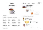 English worksheet: Unit 3 - Hot Coffee