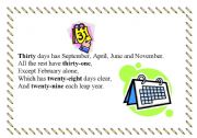 English Worksheet: months