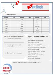 English Worksheet: Past Simple