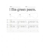 English Worksheet: Tô chữ