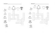 English worksheet: Clothes crossword