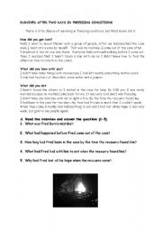 English Worksheet: reading and use of english