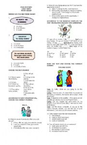 English Worksheet: Tenth grade evaluation