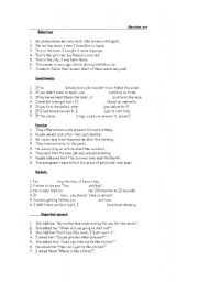 English Worksheet: grammar test