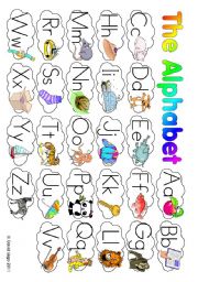 English Worksheet: The Alphabet