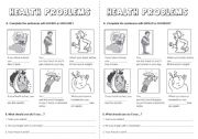 English Worksheet: Health Problems