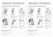 English Worksheet: Health Problems