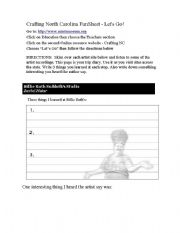 English Worksheet: Crafting in North Carolina 