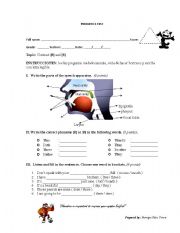 English Worksheet: Phonetics quiz