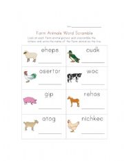 English Worksheet: Animals Worksheet