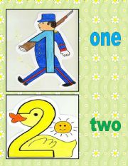 English Worksheet: numbers flash cards