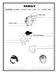 English worksheet: Family