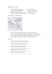 English Worksheet: There is/There are