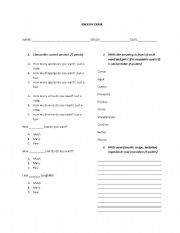 English worksheet: countables and uncountables 