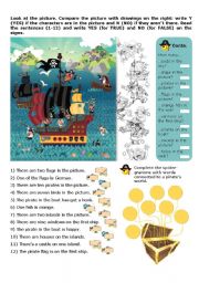 English Worksheet: Pirates