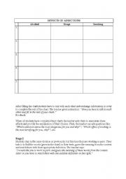 English Worksheet: Addictions - part 4