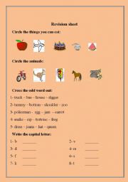 English worksheet: Alphabets and spelling