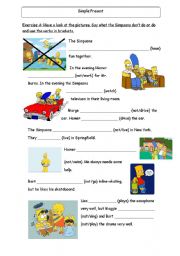 English Worksheet: Exercises on Simple Present