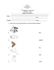 English worksheet: phonics