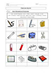 Classroom objects