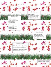English Worksheet: The Nature - Poems for children
