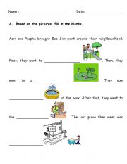 English worksheet: Places