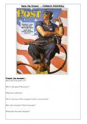 English Worksheet: Rosie the Riveter 1/2