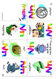 ABC mini-books Nn and Oo: Colour, B & W and blank books (6 pages plus suggestions for use)
