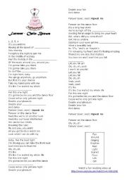 English Worksheet: Forever - Chris Brown