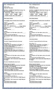 English Worksheet: Train-Hey Soul Sister (Song Listening Exercise)