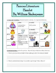 English Worksheet: Famous Literature: Hamlet