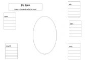 English Worksheet: My Face