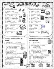 English Worksheet: Verb to be (2)