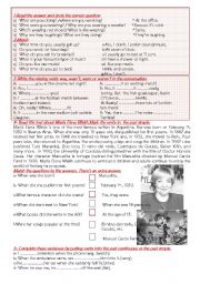 English Worksheet: examen