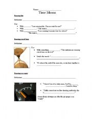 English worksheet: time idioms