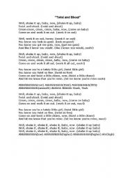 English Worksheet: song twist and shout.