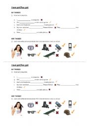 English Worksheet: POSSESSIONS