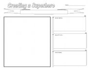 English Worksheet: Creating a Superhero