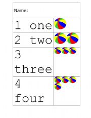 English worksheet: Numbers