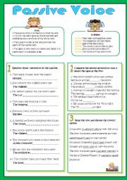 English Worksheet: Passive voice 