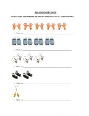 English Worksheet: Counting by twos