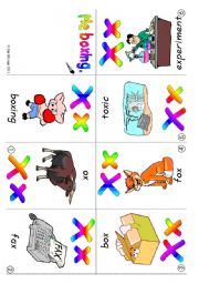 ABC mini-books Xx and Yy: Colour, B & W and blank books (6 pages plus suggestions for use)